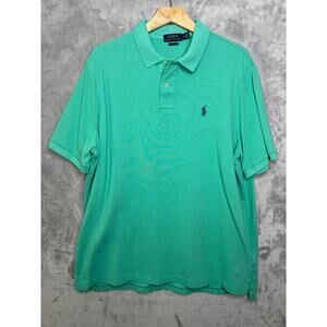 Polo Ralph Lauren Polo Shirt Mens XL Seafoam Green Classic Fit Pique Cotton